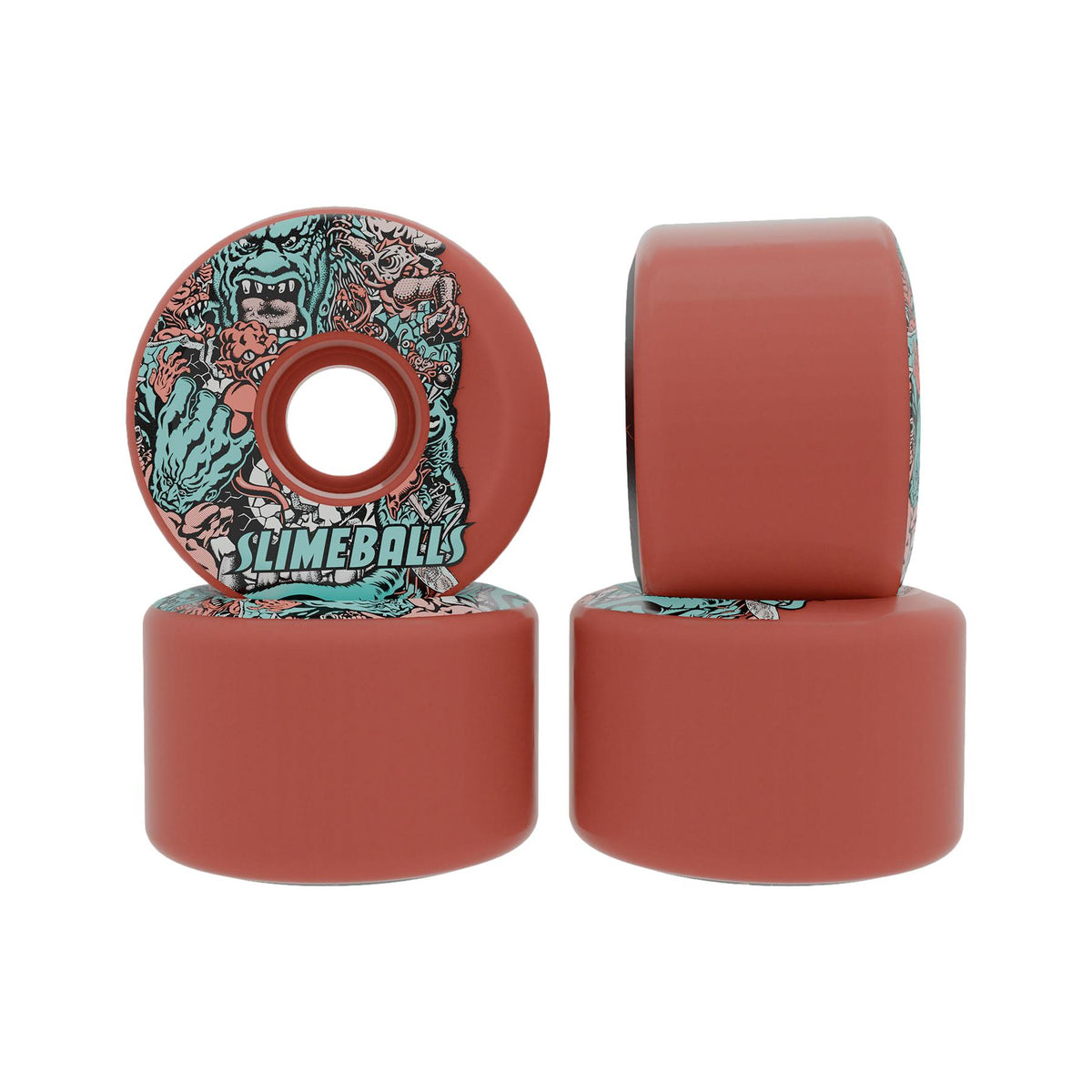 OJ Rob Roskopp Five Reissue OG Slime Pink 60mm 78a Slime Ball Wheels - Venue Skateboards