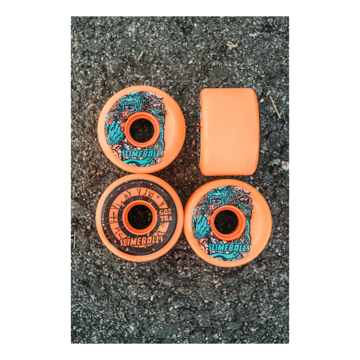 OJ Rob Roskopp Five Reissue OG Slime Pink 60mm 78a Slime Ball Wheels - Venue Skateboards