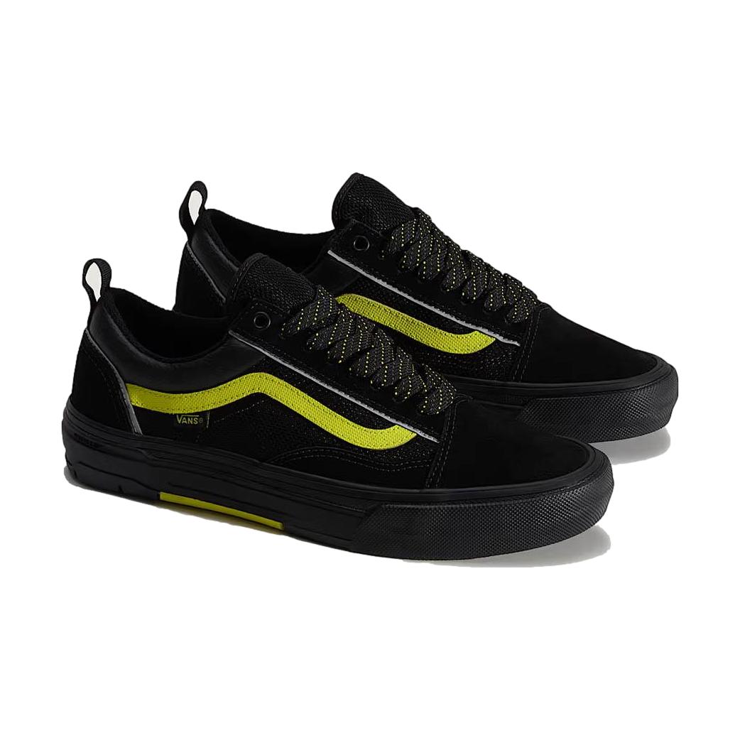 Vans Old Skool Wafflecup Reflective Black Lime - Venue Skateboards