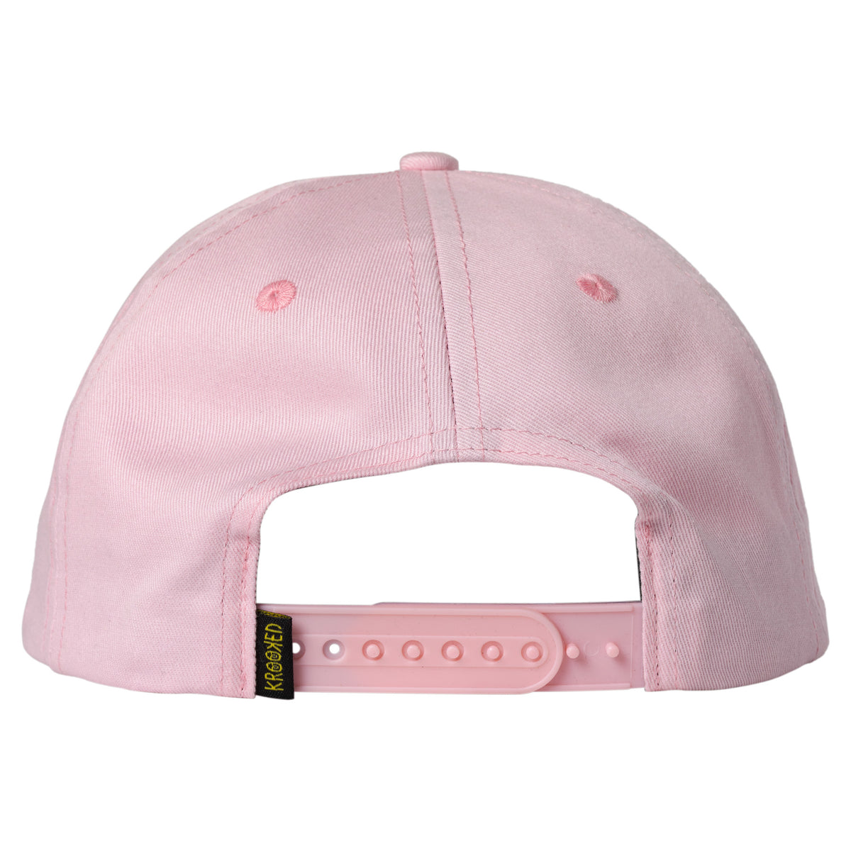 Krooked Eyes Adj. Strapback Hat Pink - Venue Skateboards