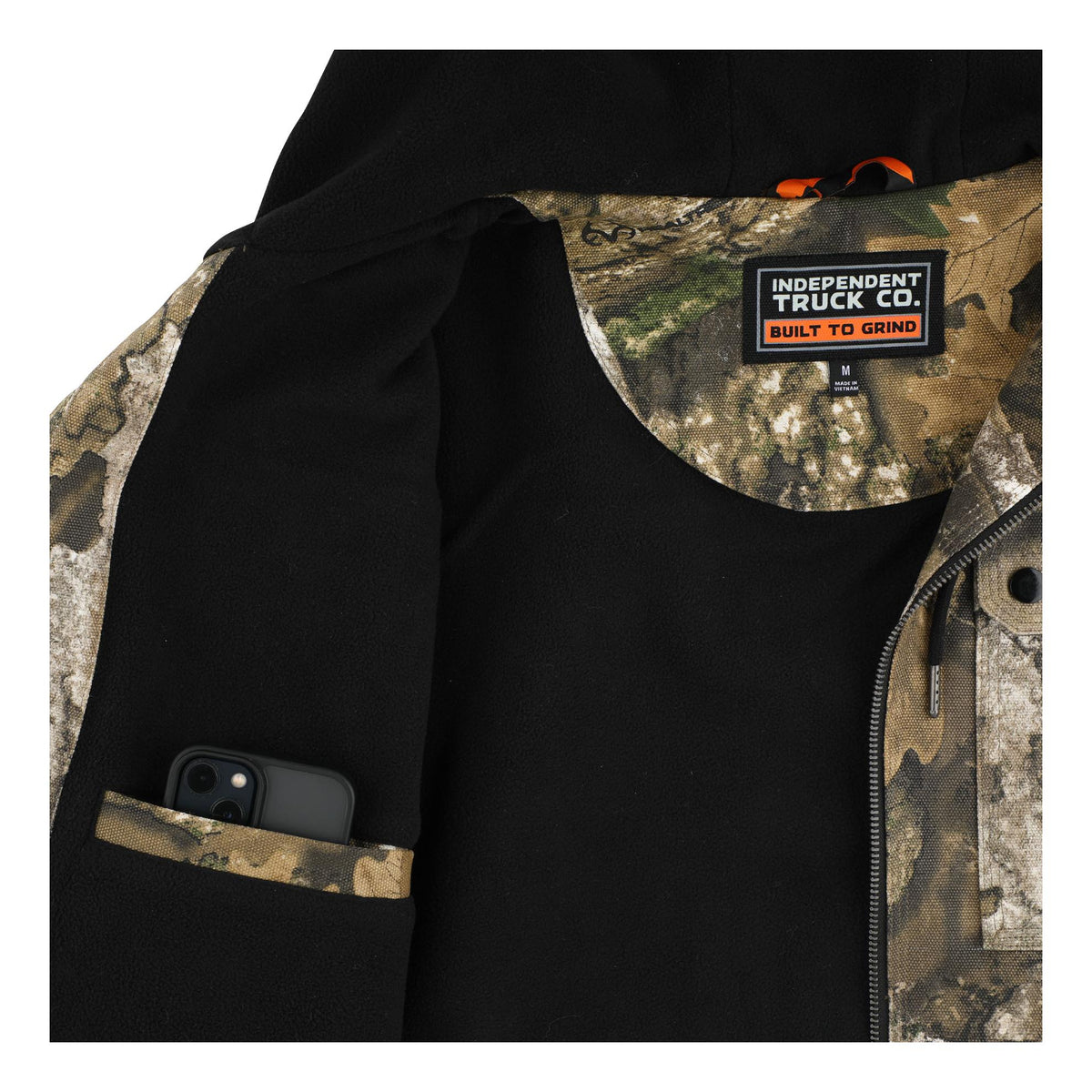 Independent Built to Grind L/S Work Jacket Realtree APX - Venue Skateboards