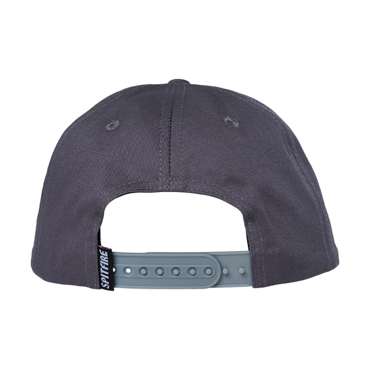 Spitfire Gas Mask Script Snapback Hat Charcoal - Venue Skateboards