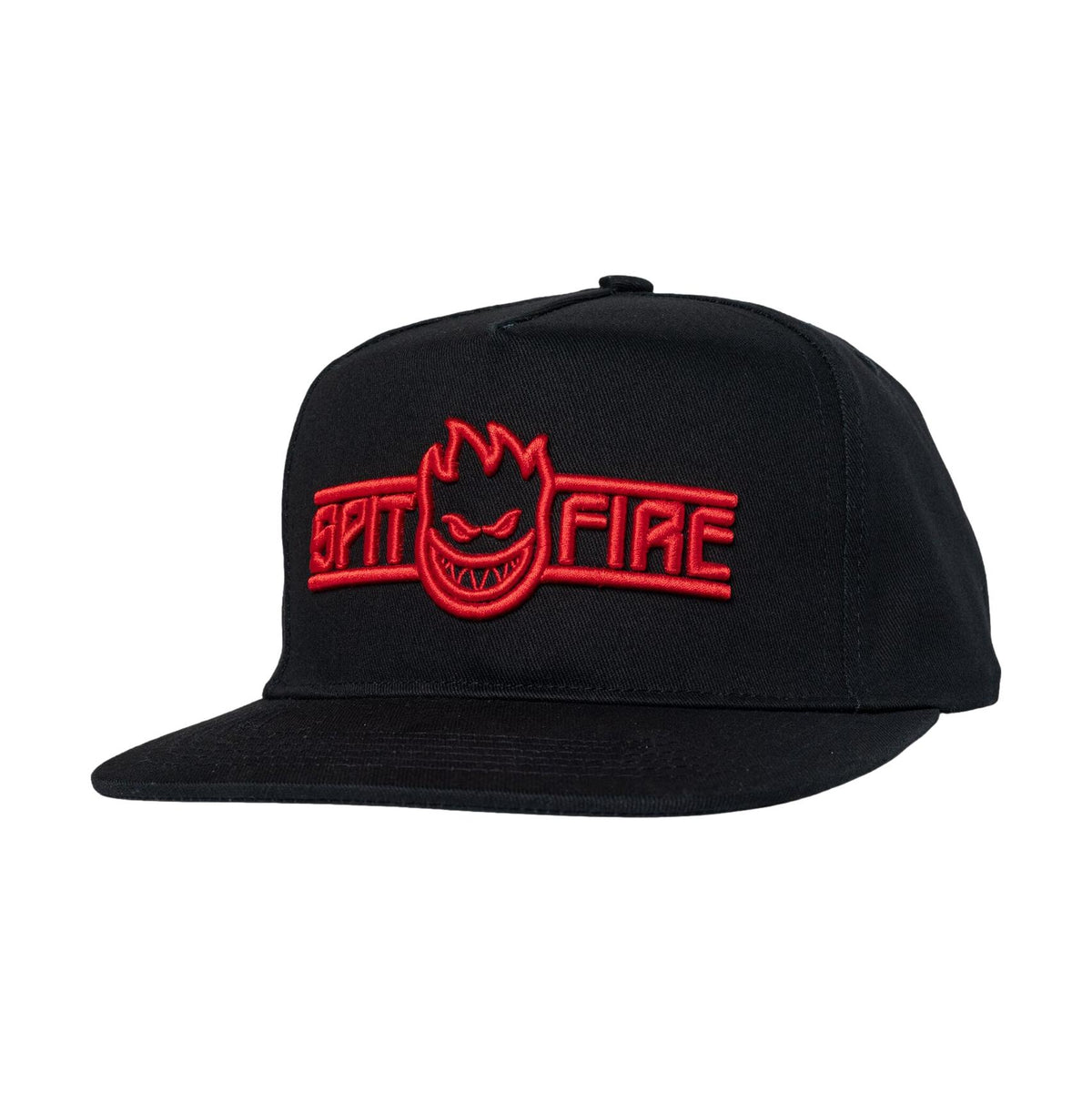 Spitfire LTB Arch Bighead Script Snapback Hat Black/Red - Venue Skateboards