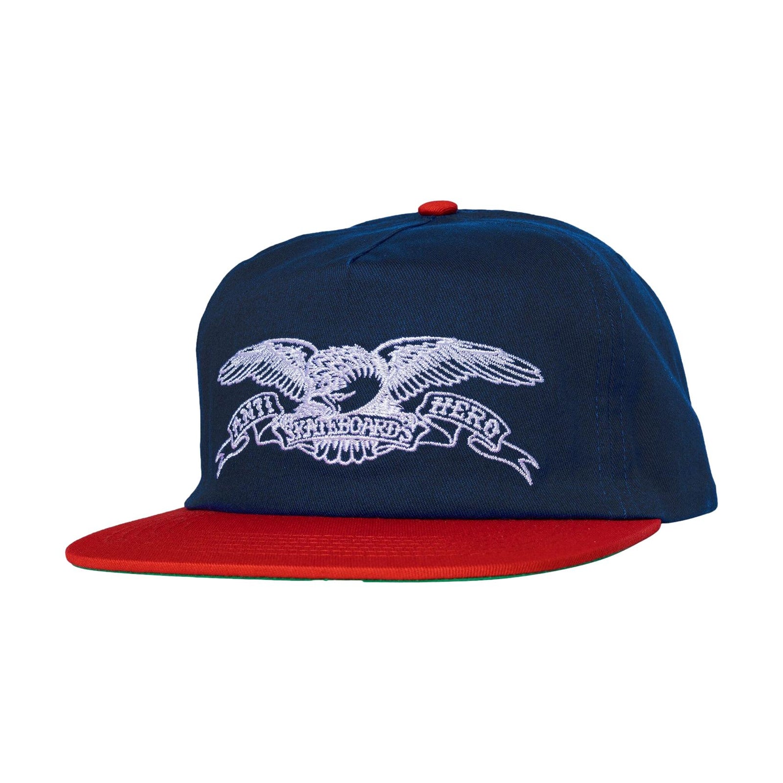 Anti Hero Basic Eagle Snapback Hat Navy/Red- venue Skateboards