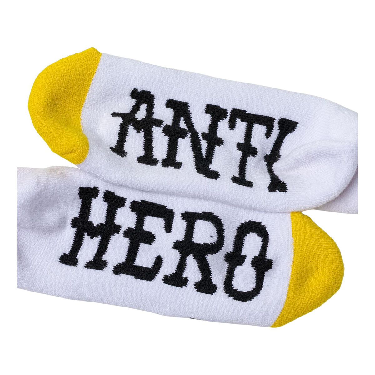 Anti Hero Eagle Socks White/Black/Yellow - Venue Skateboards