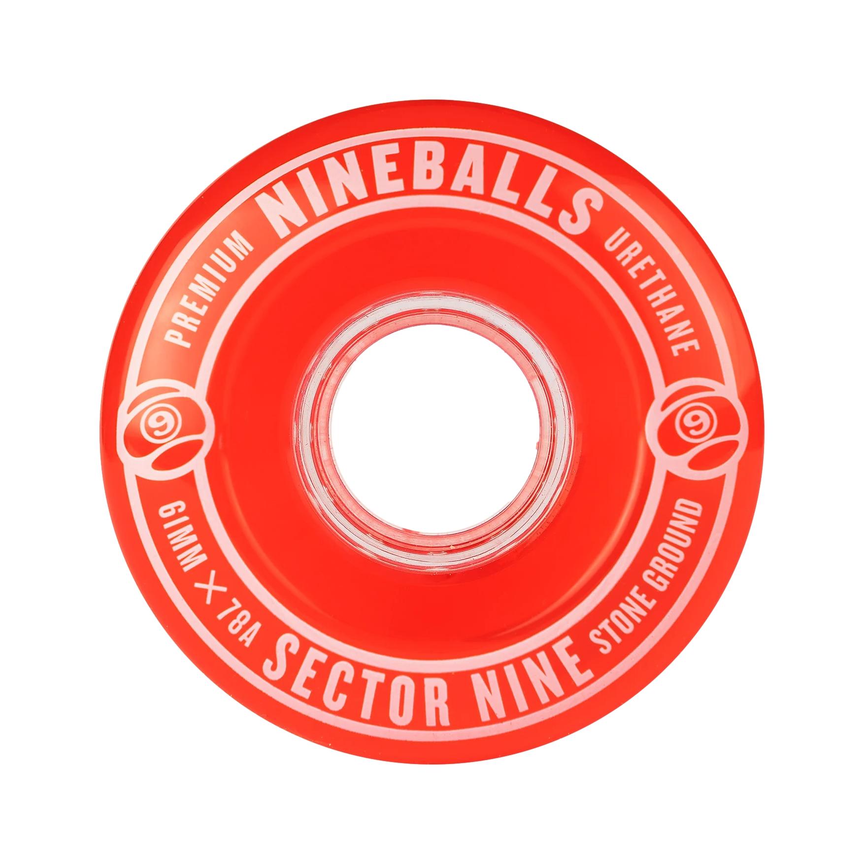 Sector 9 Nine Balls 61mm 78a Red - Venue Skateboards