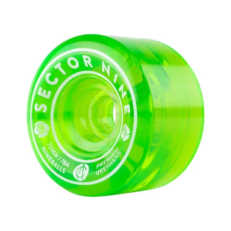 Sector 9 Nine Balls 70mm 78a Clear Green - Venue Skateboards
