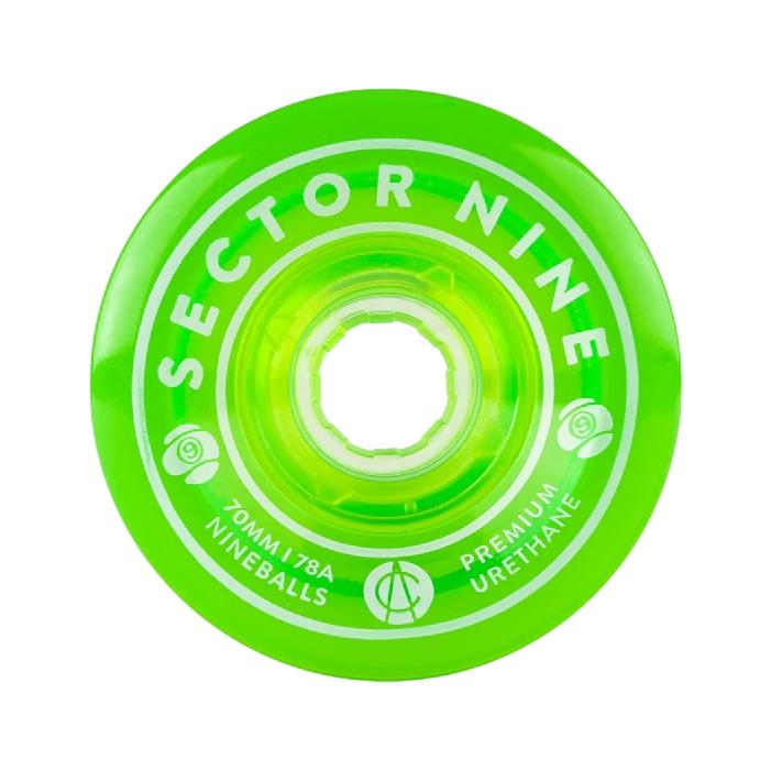 Sector 9 Nine Balls 70mm 78a Clear Green - Venue Skateboards