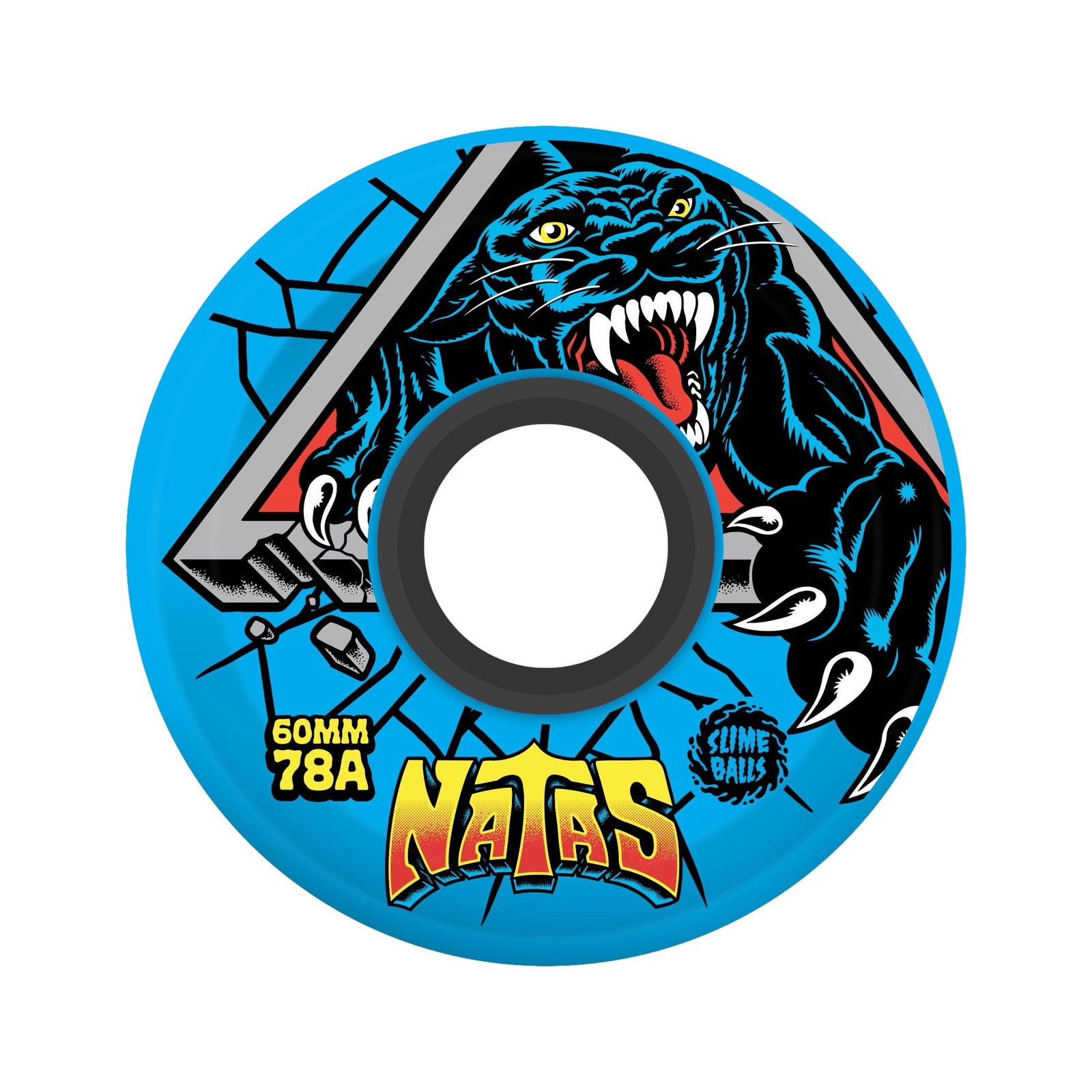 Slime Balls Natas Reissue Blue 60mm 78a Wheels - Venue Skateboards