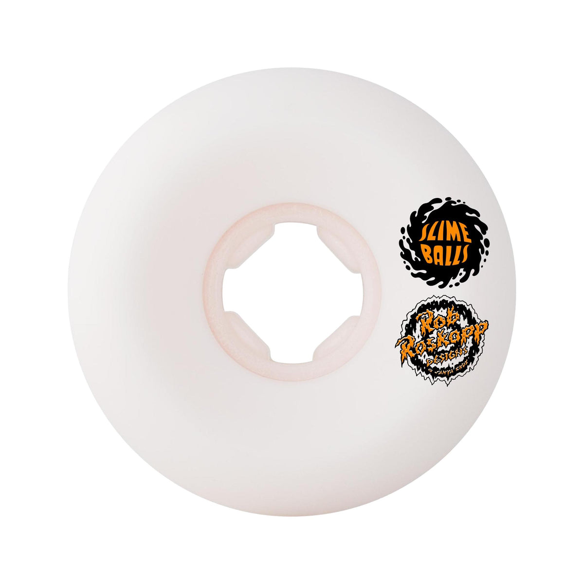 Slime Balls Roskopp Face Two Reissue White Hardline 54mm 95a Wheels - Venue Skateboards