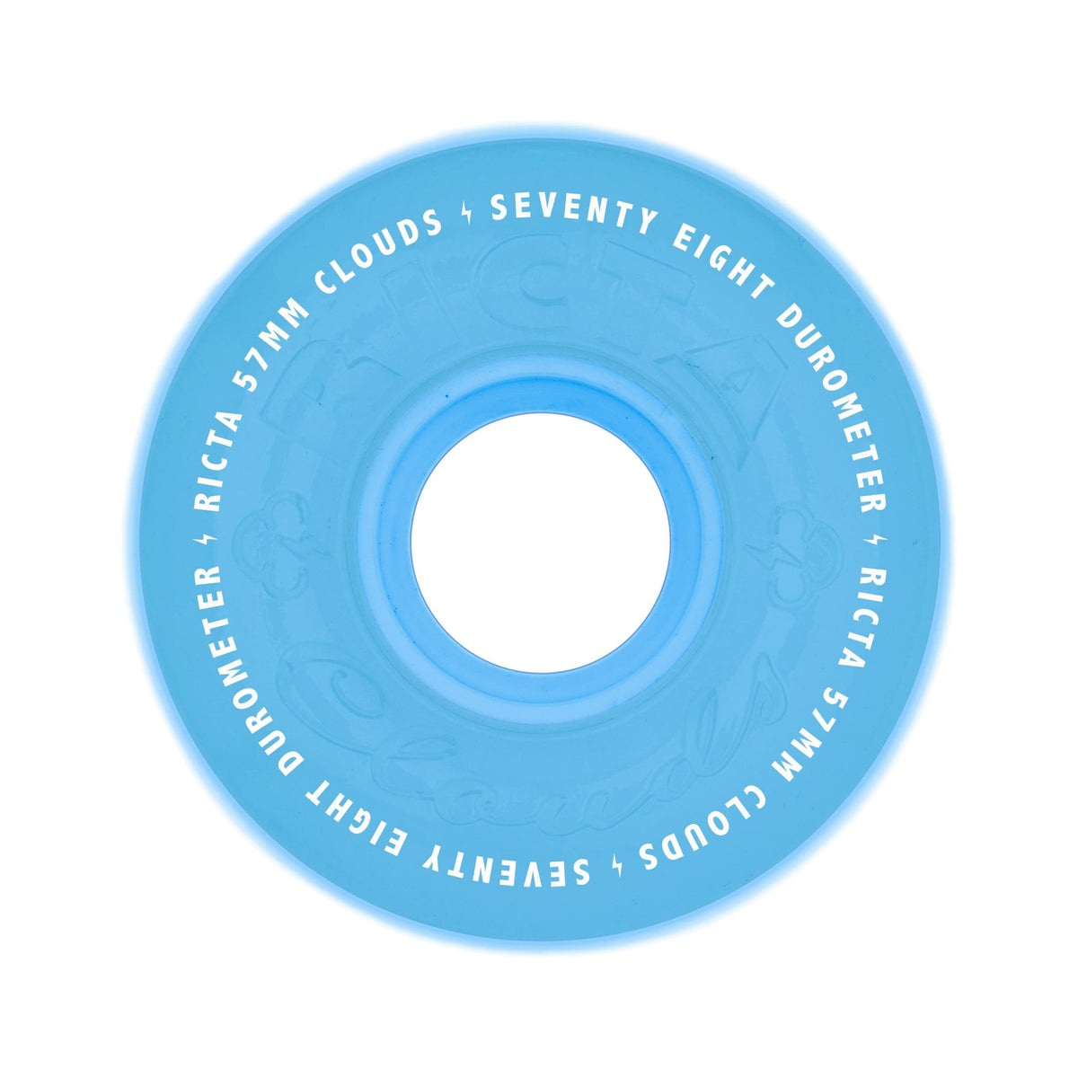Ricta Clouds GITD Aqua 57mm 78a Wheels - Venue Skateboards