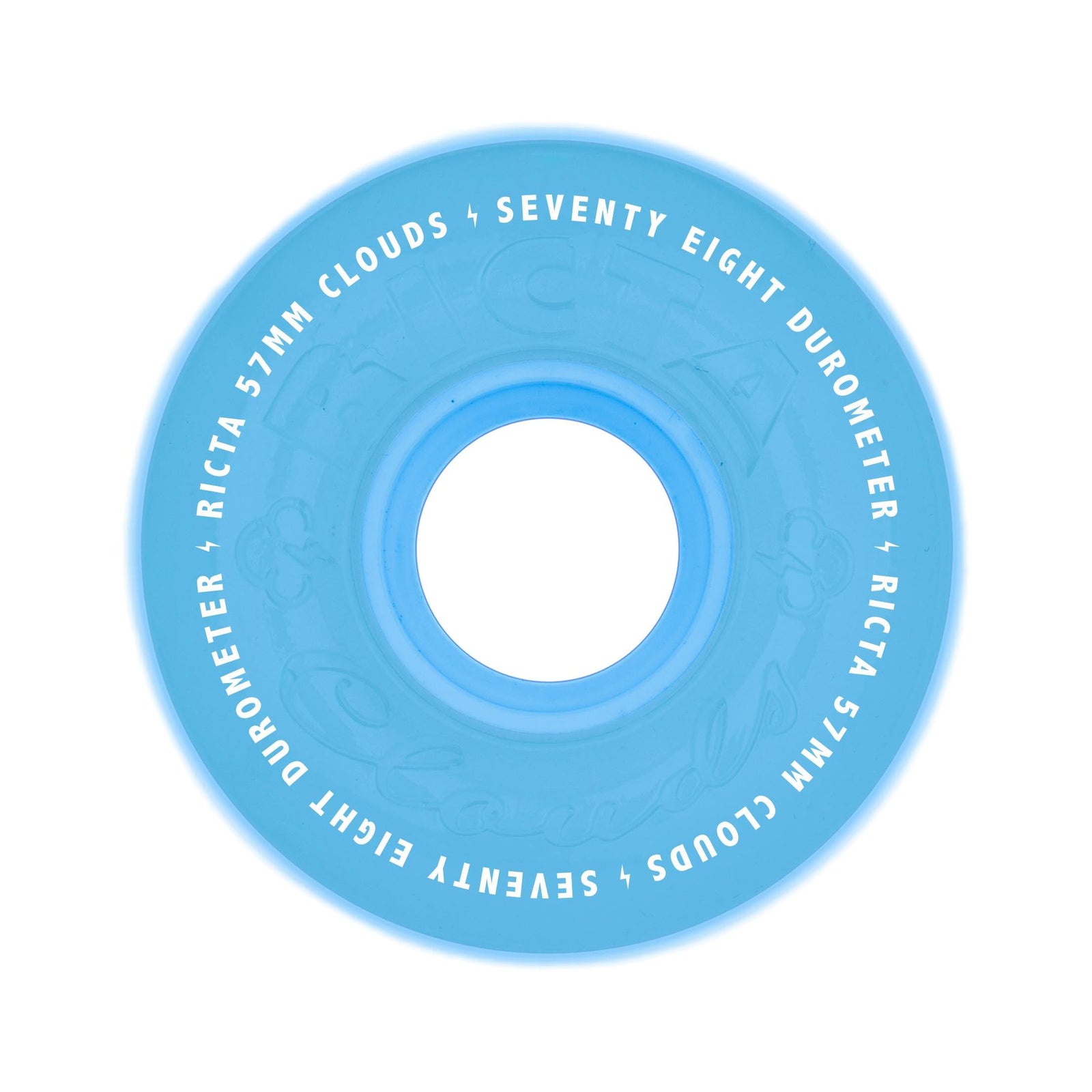 Ricta Clouds GITD Aqua 57mm 78a Wheels - Venue Skateboards