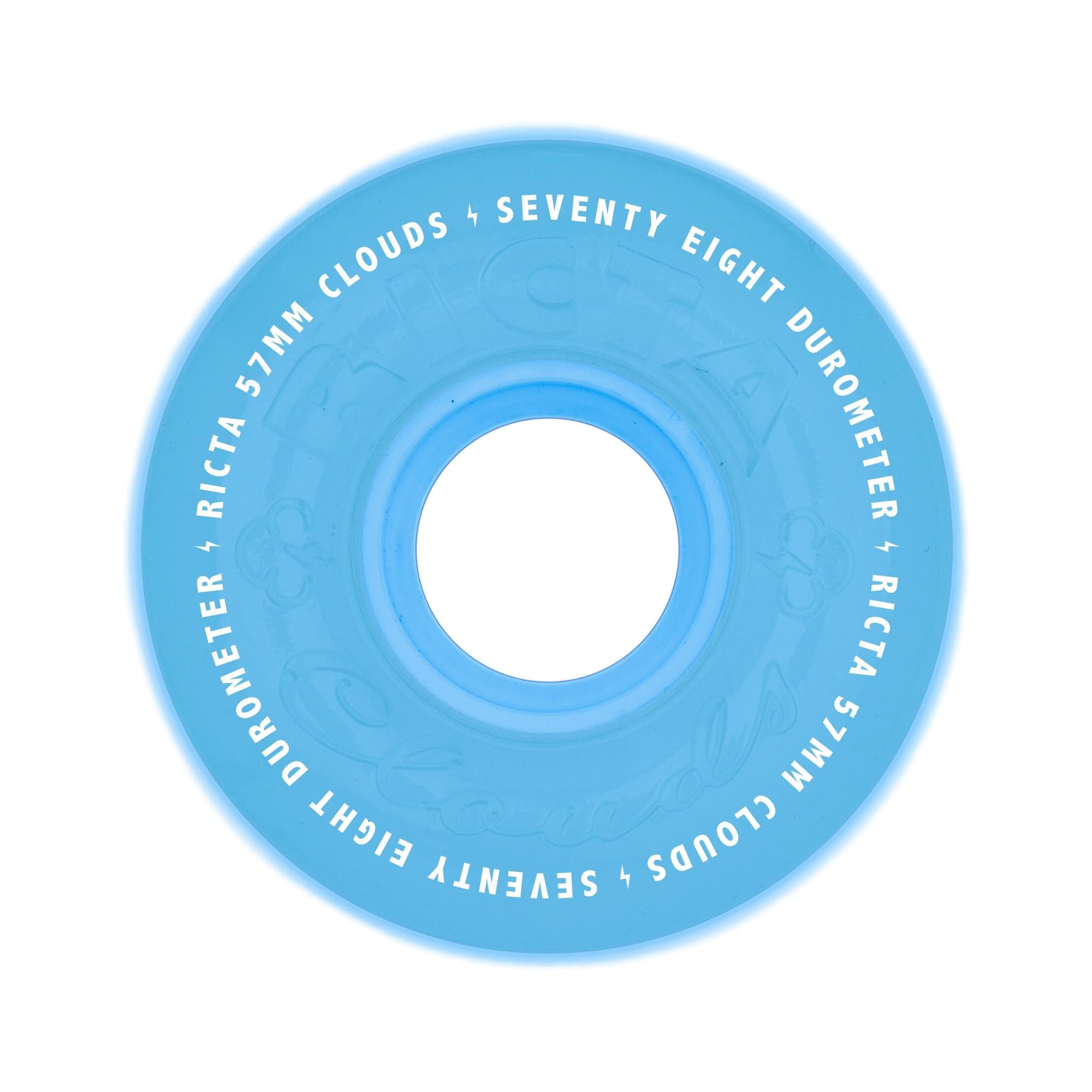 Ricta Clouds GITD Aqua 57mm 78a Wheels - Venue Skateboards
