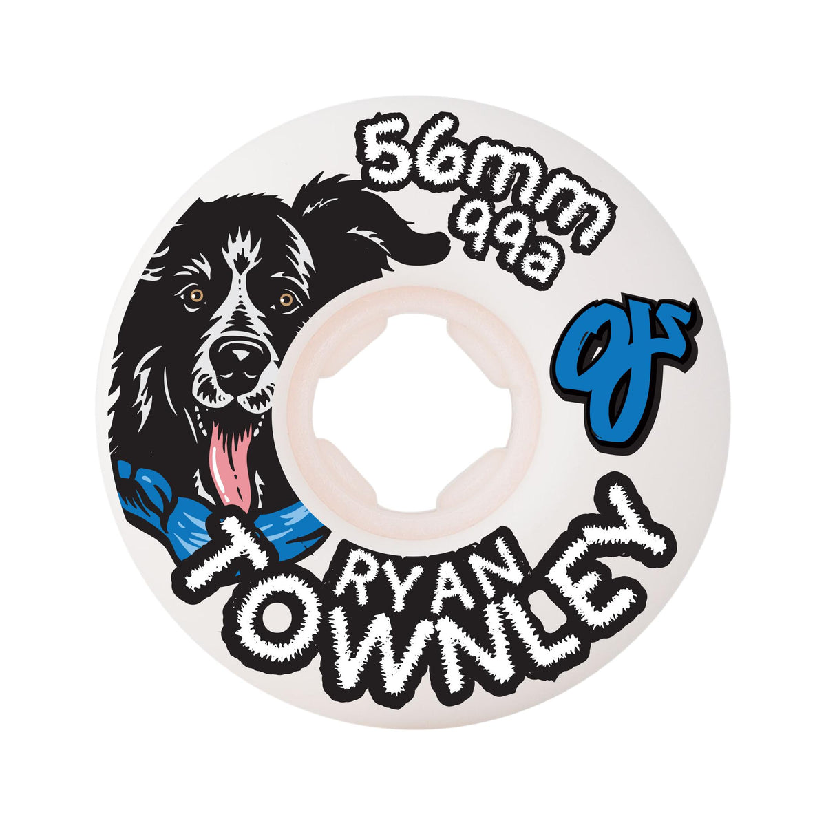 OJ Ryan Townley Pup Chubbies White/Black 56mm 99a Wheels - Venue Skateboards