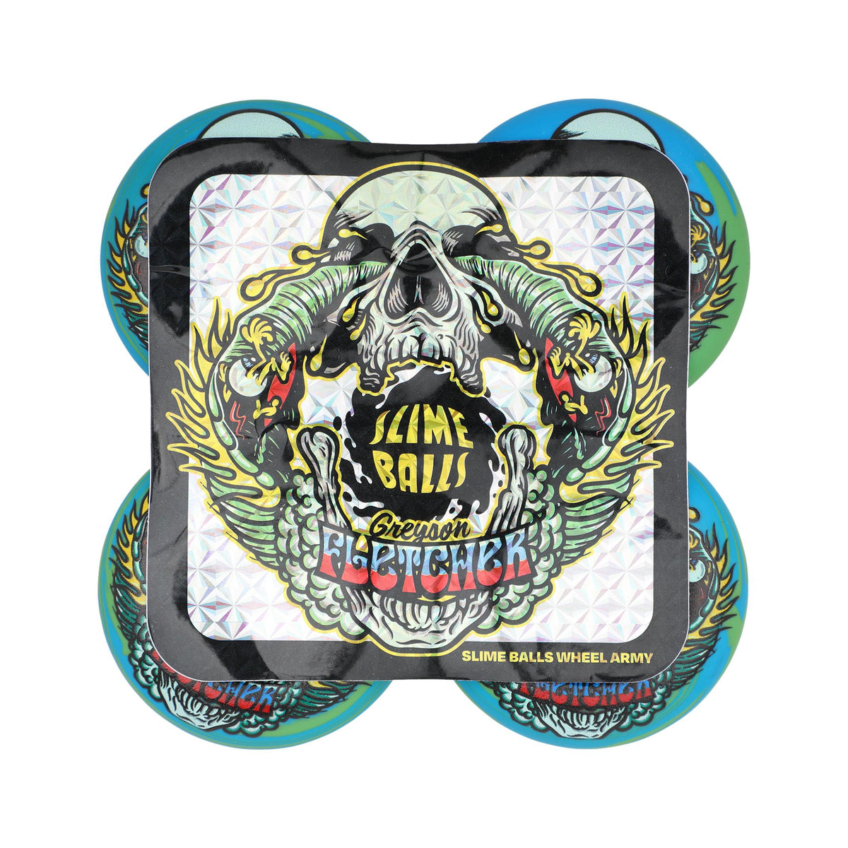 Slime Balls Greyson Fletcher Guest Chubbies 54mm Blue Swirl 99a Wheels - Venue Skateboards