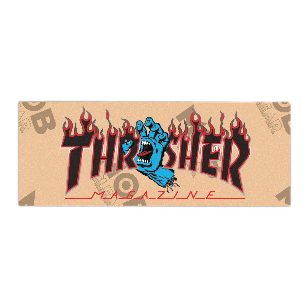 Thrasher x Santa Cruz Screaming Flame Clear Grip Strip - Venue Skateboards