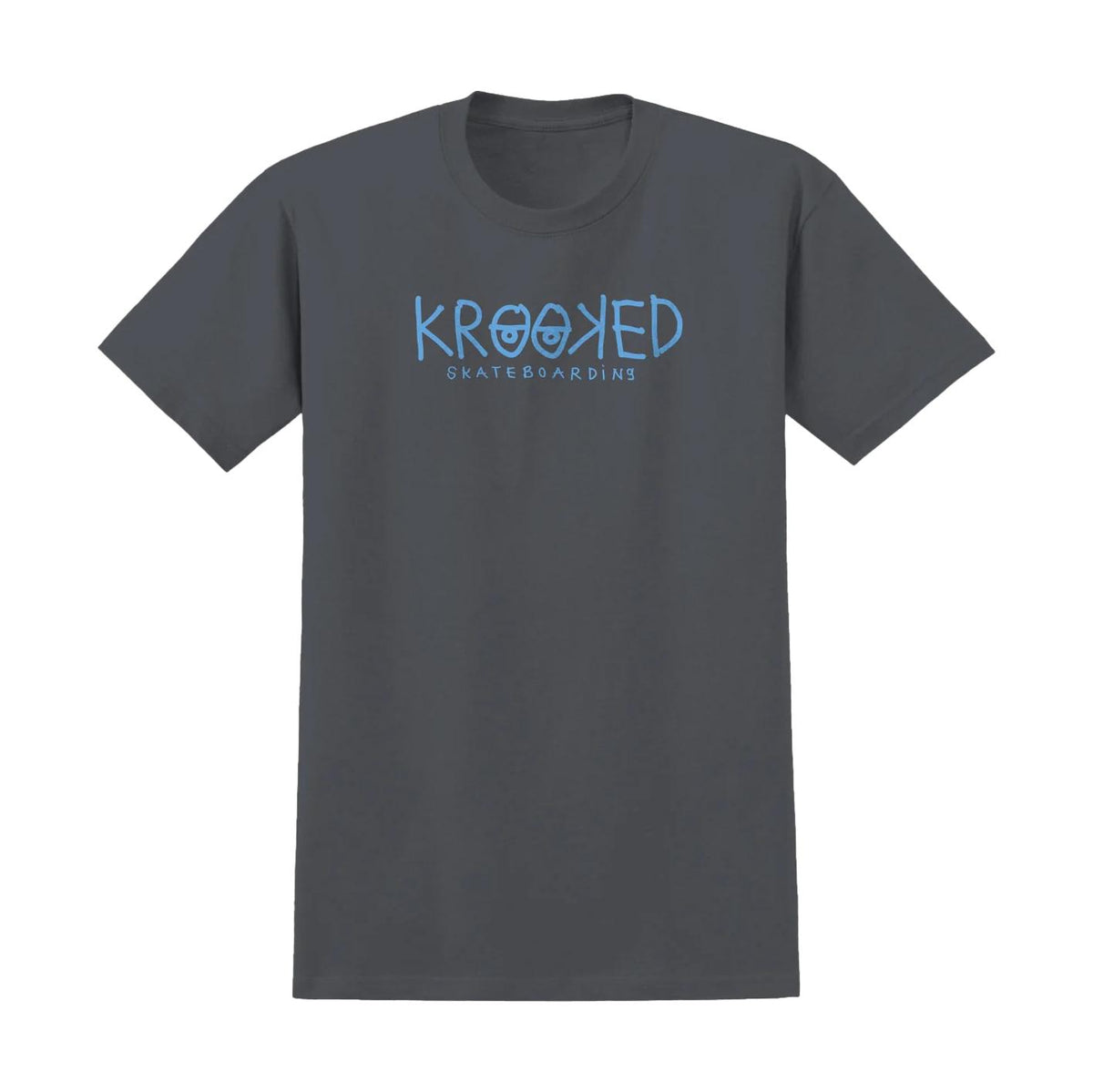 Krooked Eyes T-Shirt Charcoal/Blue