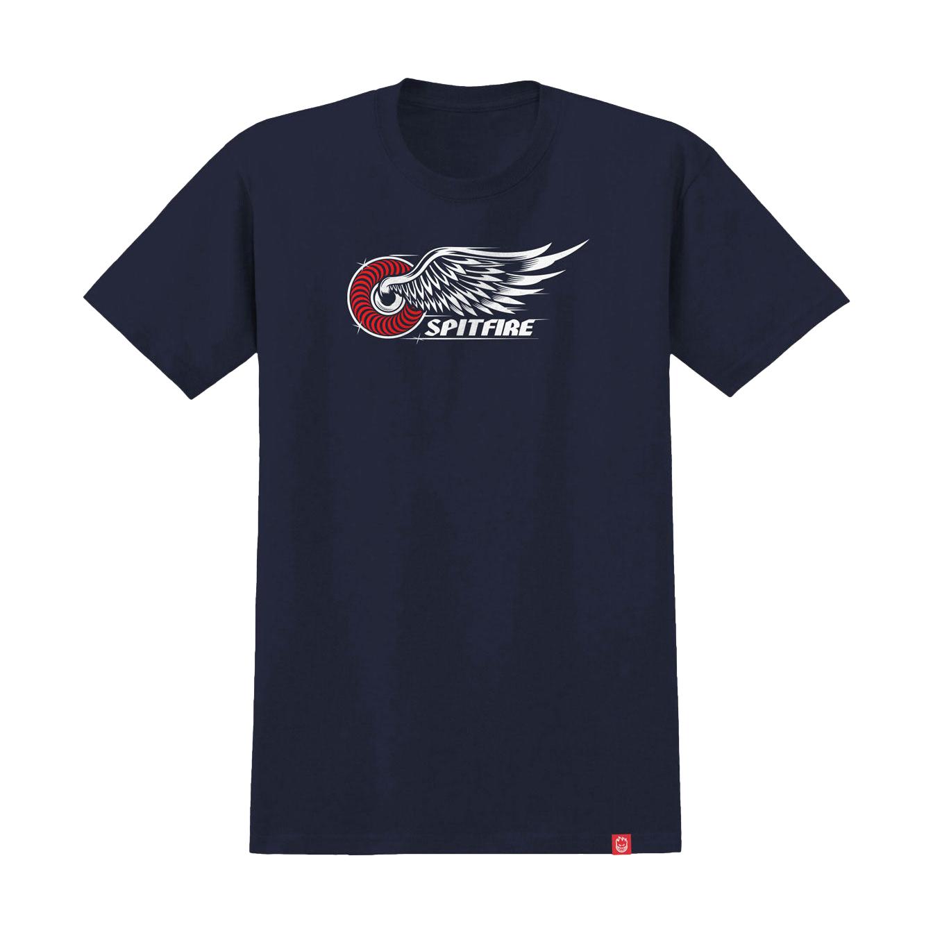 Spitfire Classic Wing Tee Navy - Venue Skateboards