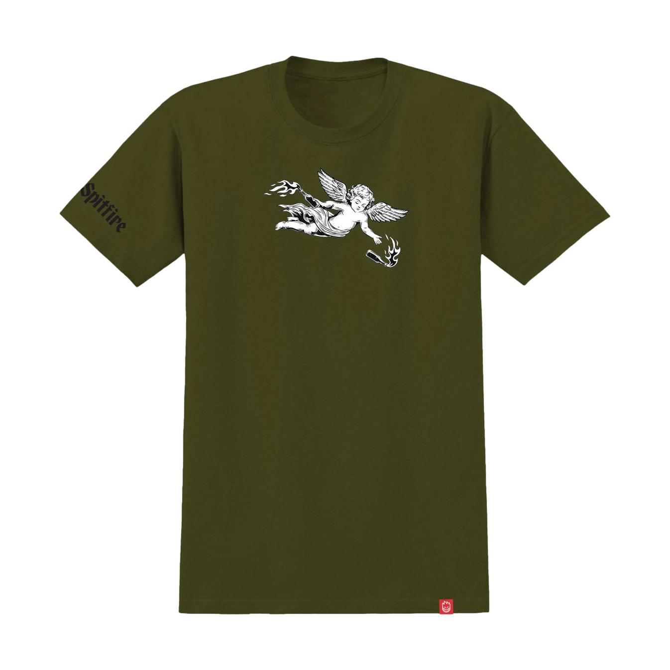 Spitfire Molotov Angel Tee Olive - Venue Skateboards