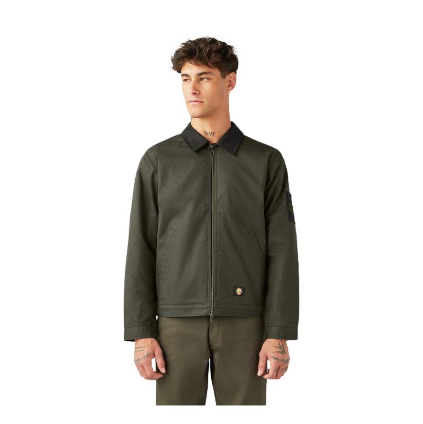 Dickies x Spitfire Lined Eisenhower Jacket Olive Green - Venue Skateboards