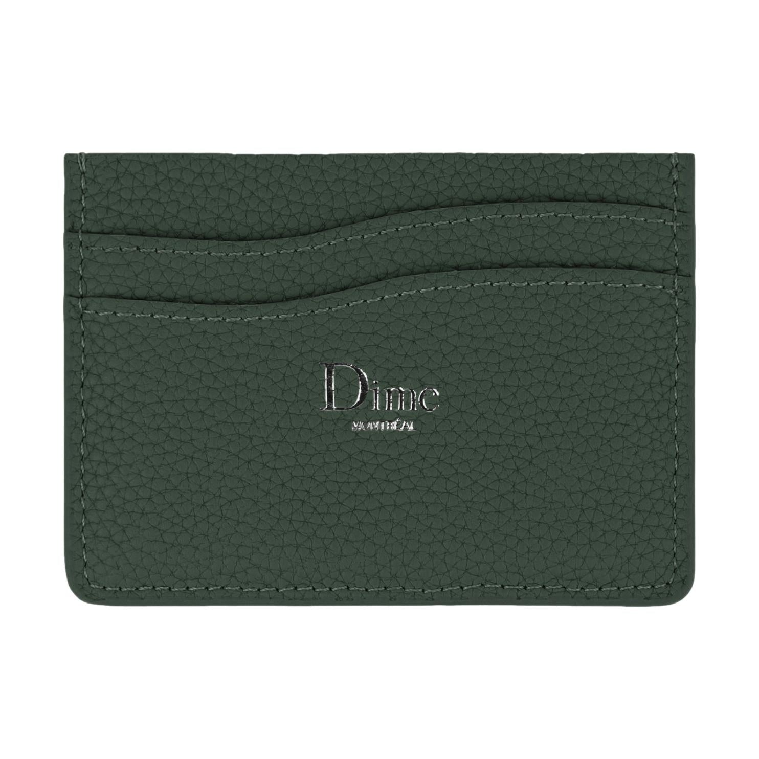 Dime Classic Leather Cardholder Dark Forest - Venue Skateboards