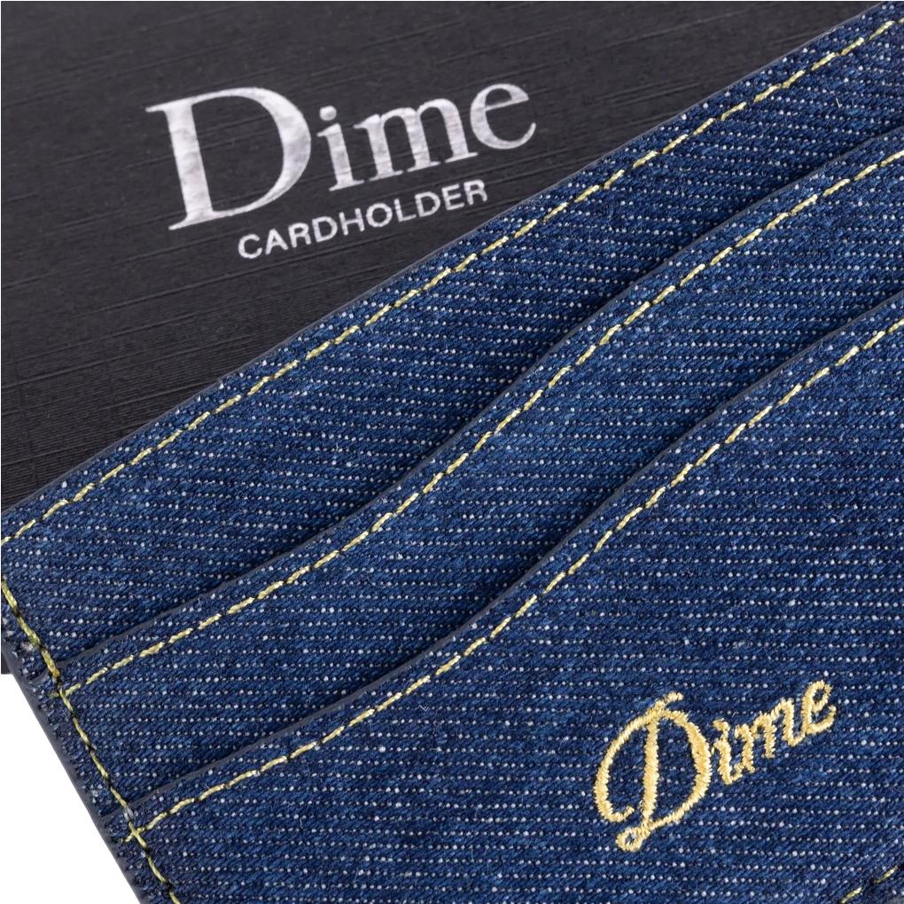 Dime Cursive Cardholder Indigo Denim - Venue Skateboards