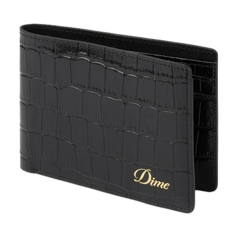 Dime Croc Bifold Wallet Black - Venue Skateboards