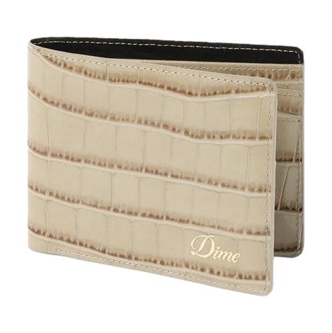 Dime Croc Bifold Wallet Tan - Venue  Skateboards