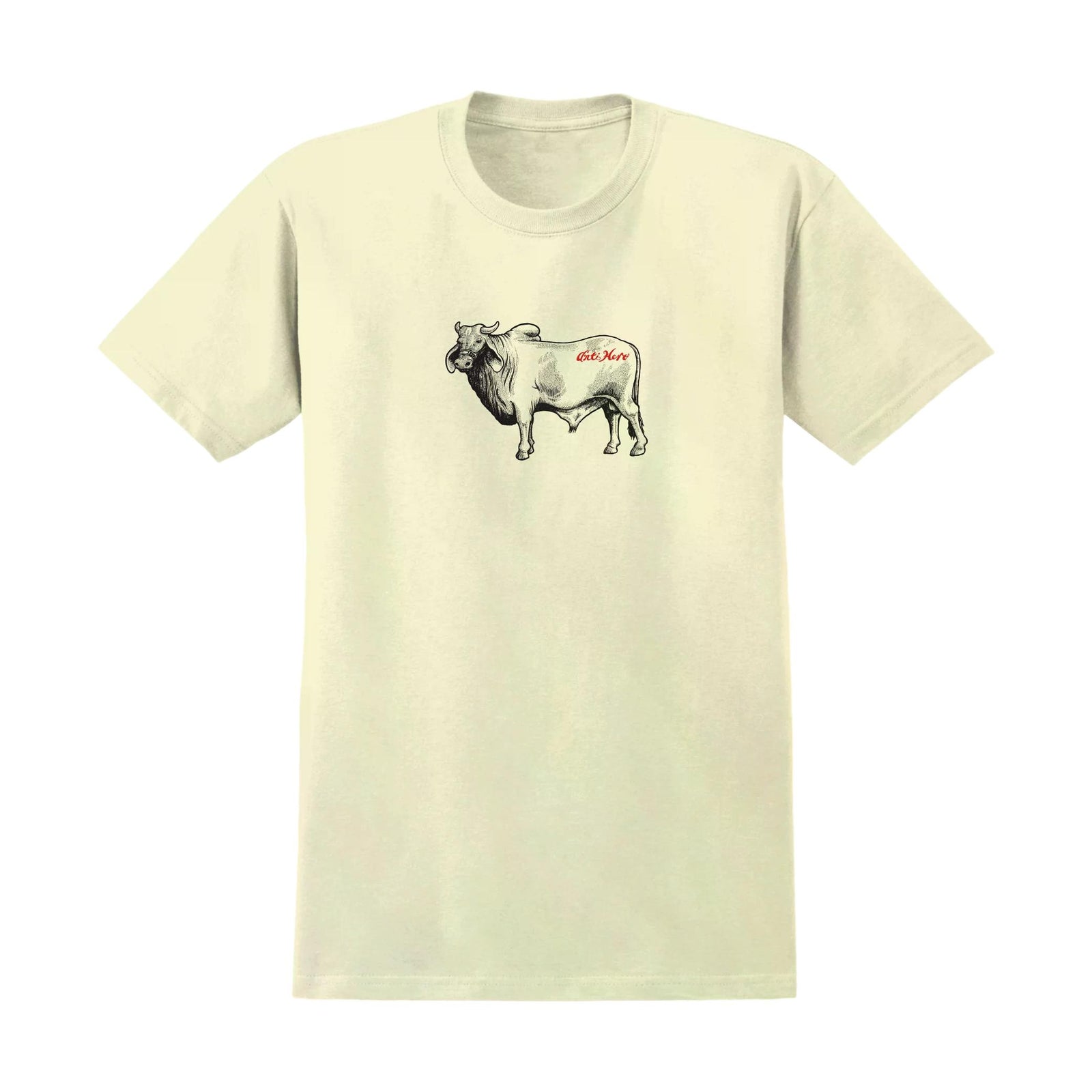Anti Hero Cow T-Shirt Heather Cream - Venue Skateboards