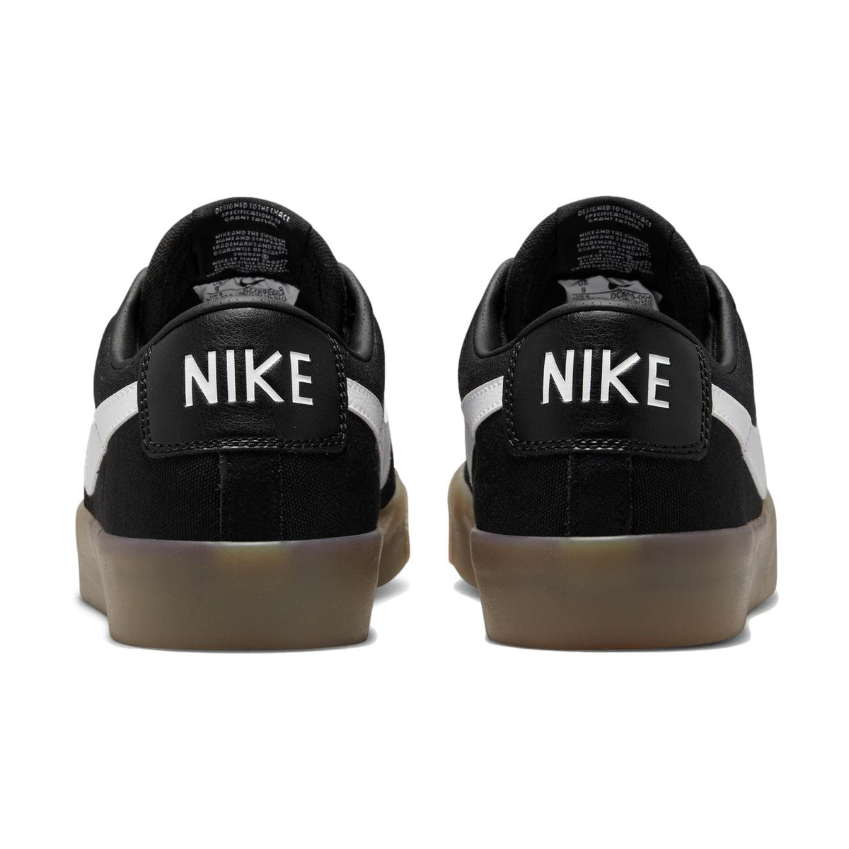 Nike SB Blazer Low GT Black/White/Gum - Venue Skateboards