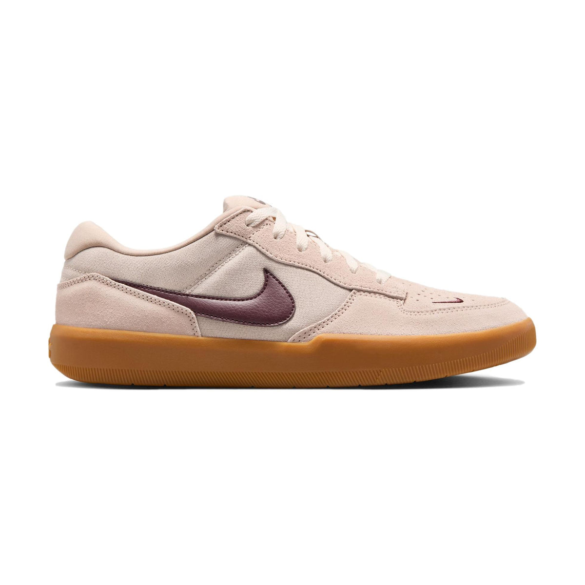Nike SB Force 58 Cream/Burgundy Crush-Gum Light Brown - Venue Skateboards