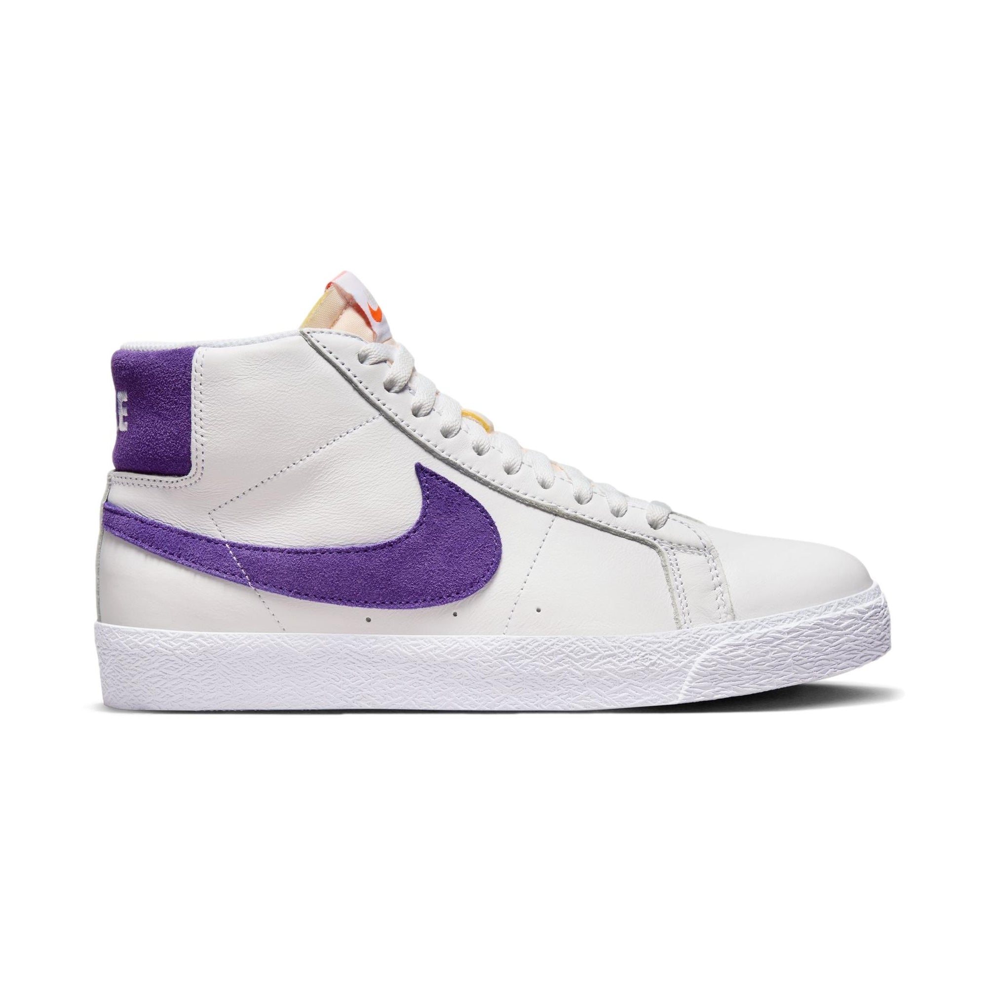 Nike SB Blazer Mid ISO White/Court Purple/Gum - Venue Skateboards