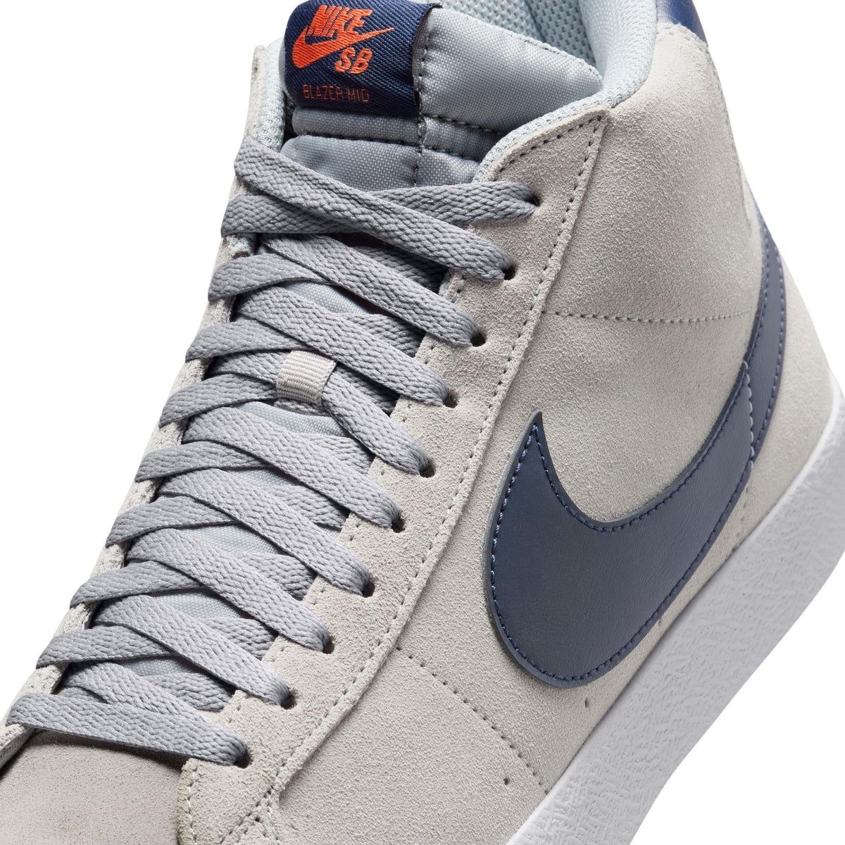 Nike SB Blazer Mid Wolf Grey/Midnight Navy Cosmic Clay - Venue Skateboards