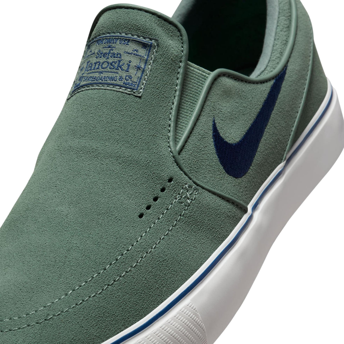 Nike SB Janoski+ Slip Clay Green/Navy-Clay Green-Summit White - Venue Skateboards