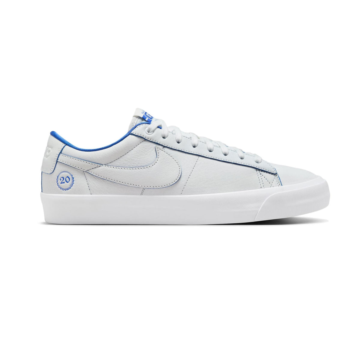 Nike SB Blazer Low GT Premium Summit White/Game Royal-Summit White - Venue Skateboards