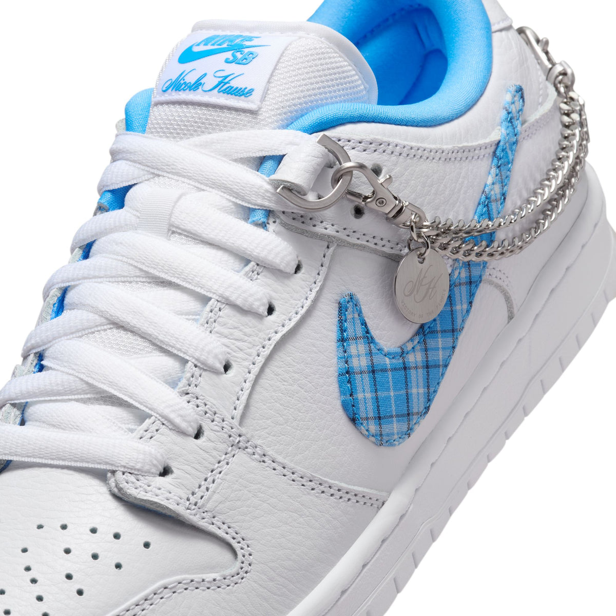 Nike SB X Nicole Hause Dunk Low White/University Blue-White - Venue Skateboards