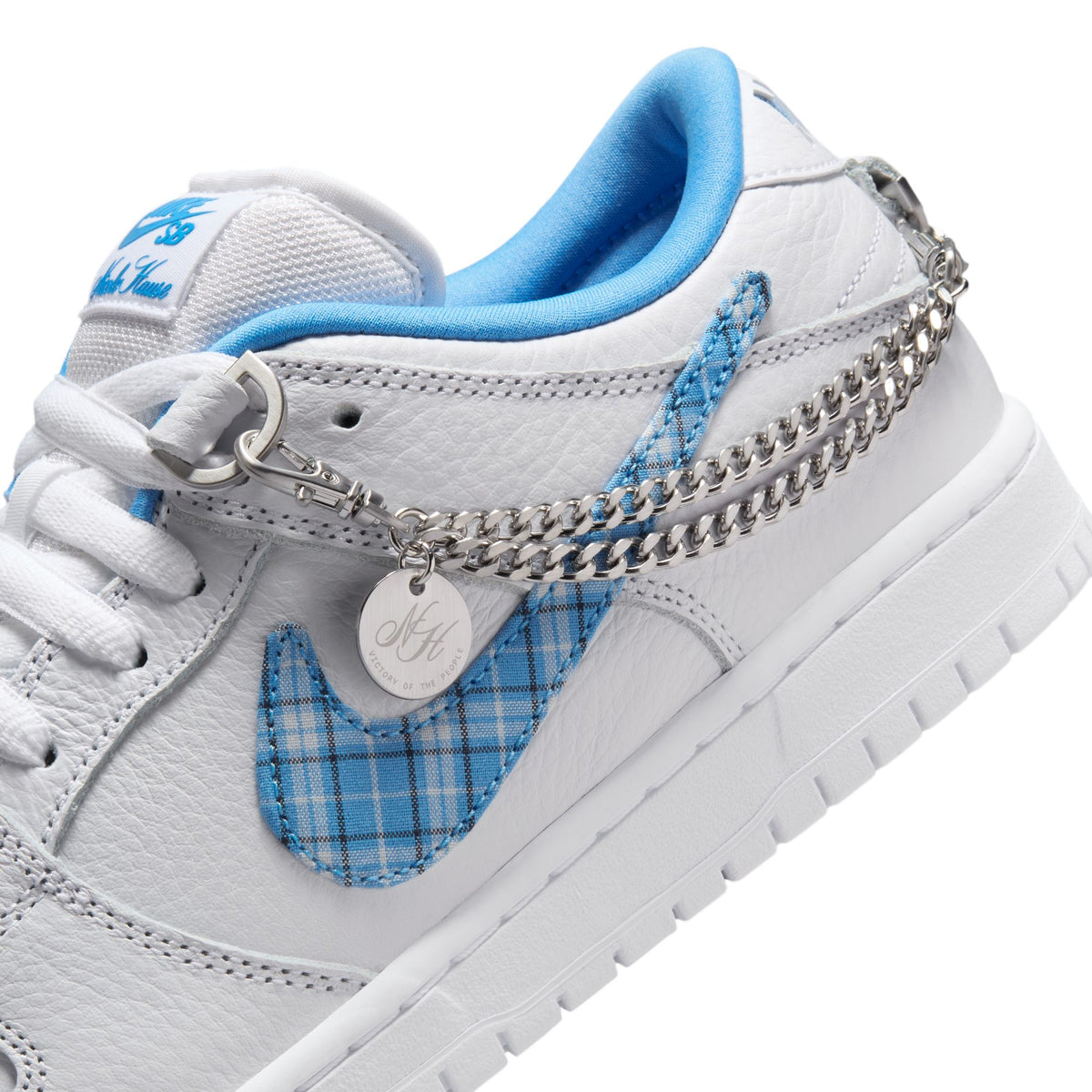 Nike SB X Nicole Hause Dunk Low White/University Blue-White - Venue Skateboards