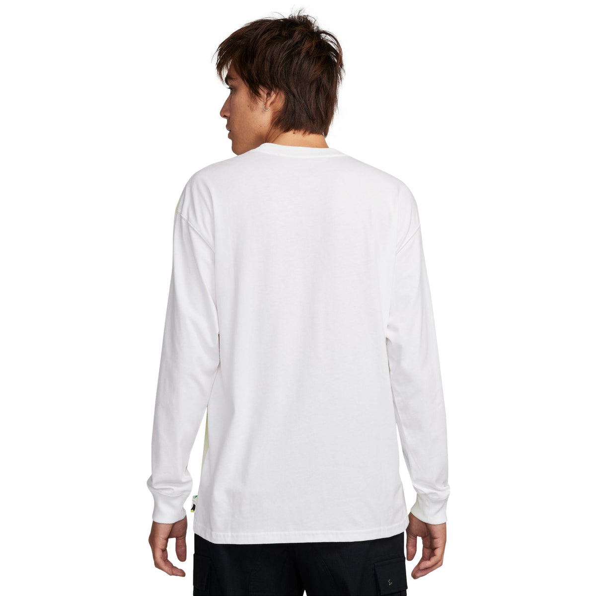 Nike SB Longsleeve Skate Tee White/Yellow - Venue Skateboards