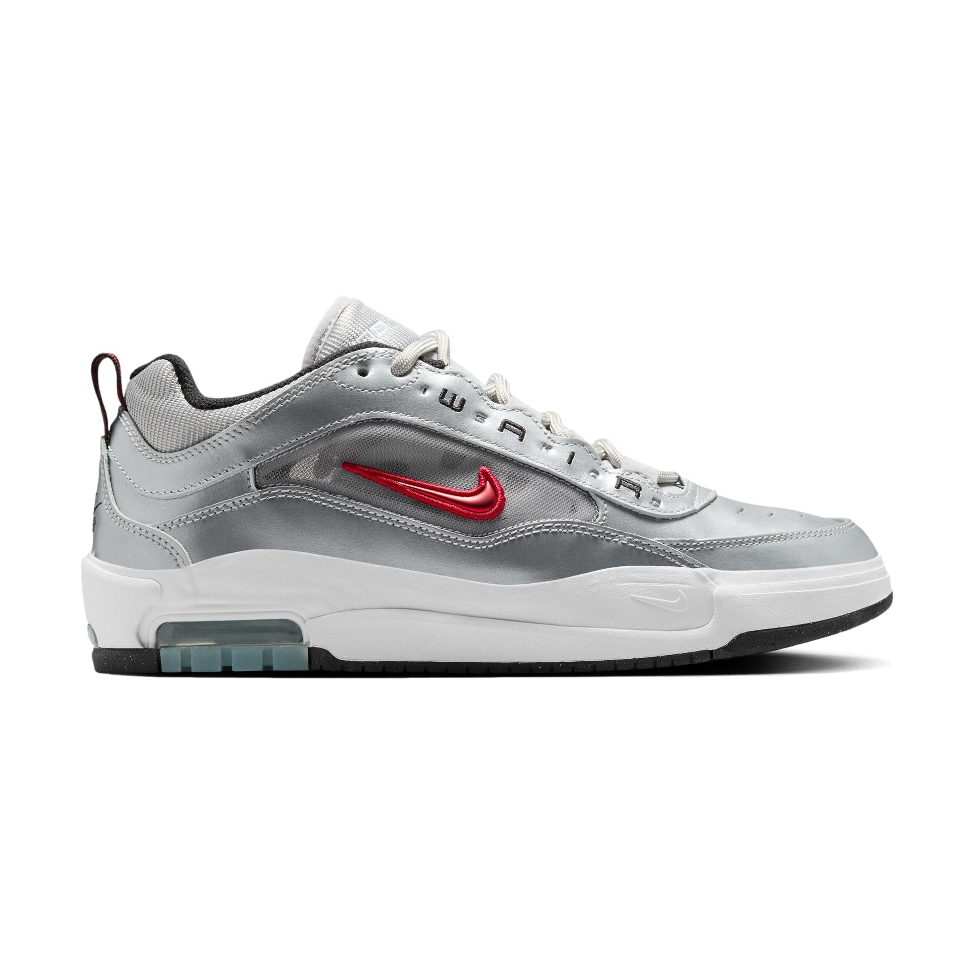 Nike SB Air Max Ishod Metallic Silver/Varsity Red - Venue Skateboards