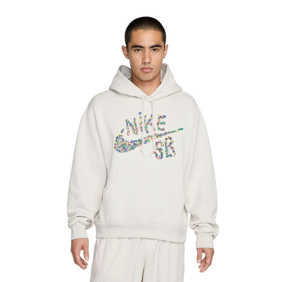 Nike SB Fleece Hood Sugar High Lt. Bone/White - Venue Skateboards