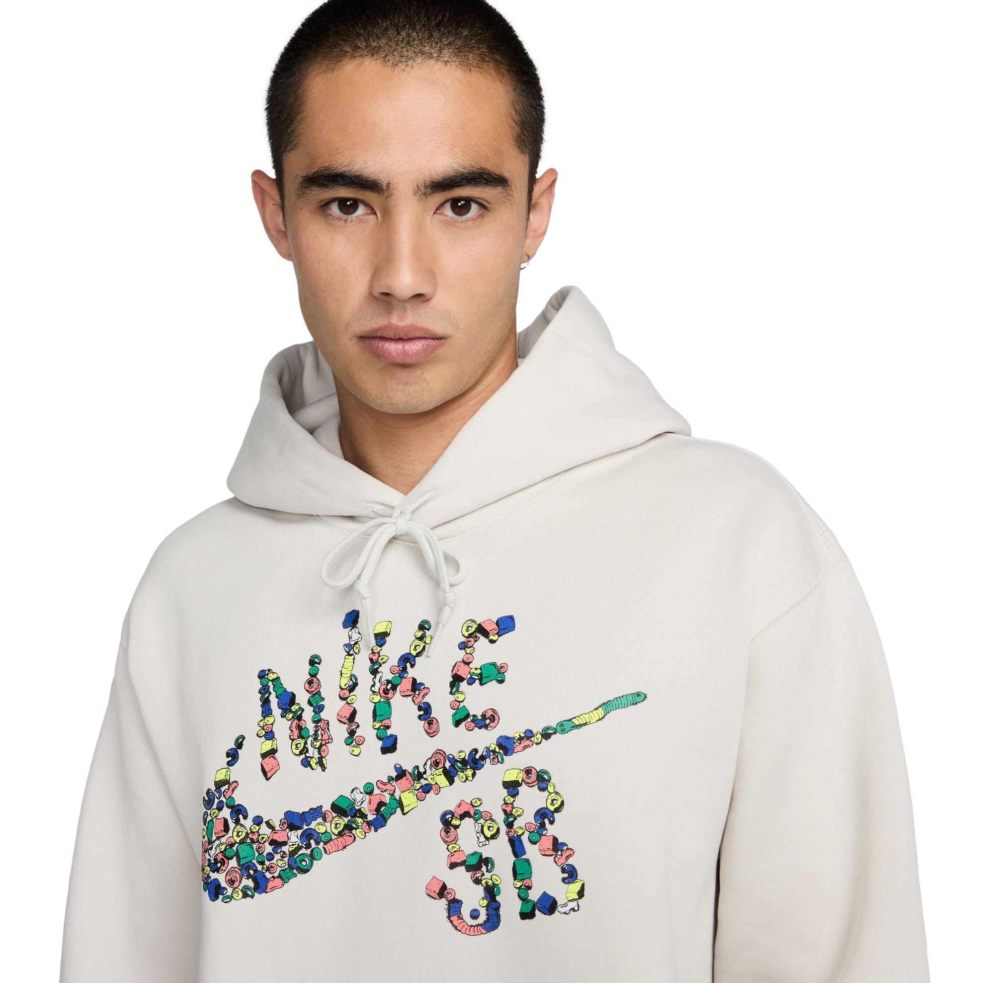 Nike SB Fleece Hood Sugar High Lt. Bone/White - Venue Skateboards