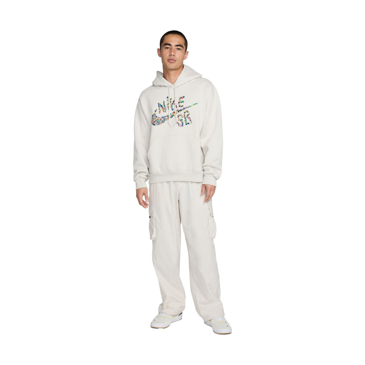 Nike SB Fleece Hood Sugar High Lt. Bone/White - Venue Skateboards