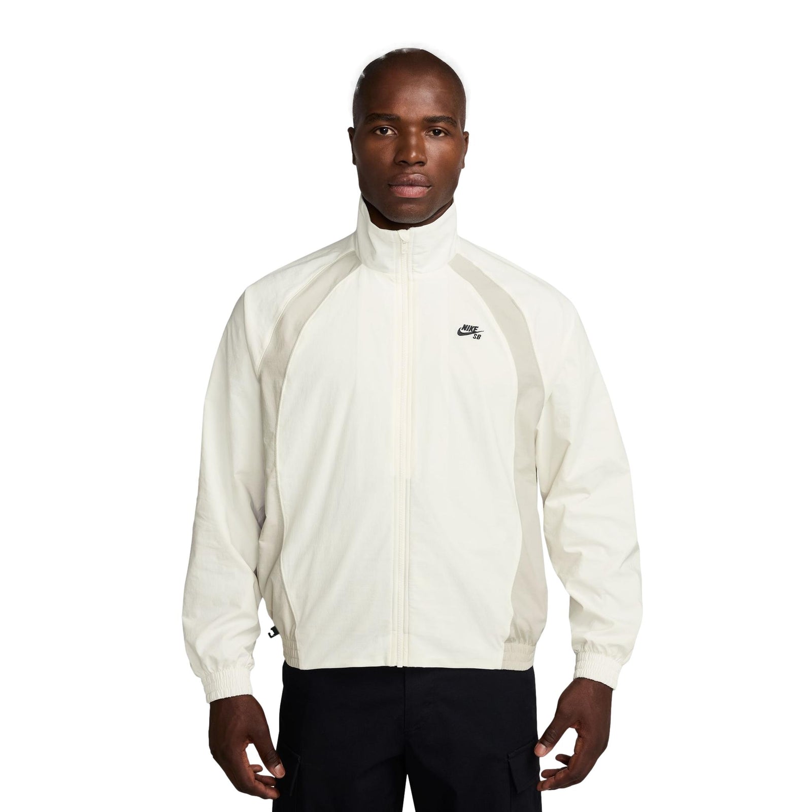 Nike SB Full Zip Woven Jacket Sail/Light Bone/Black - Venue Skateboards
