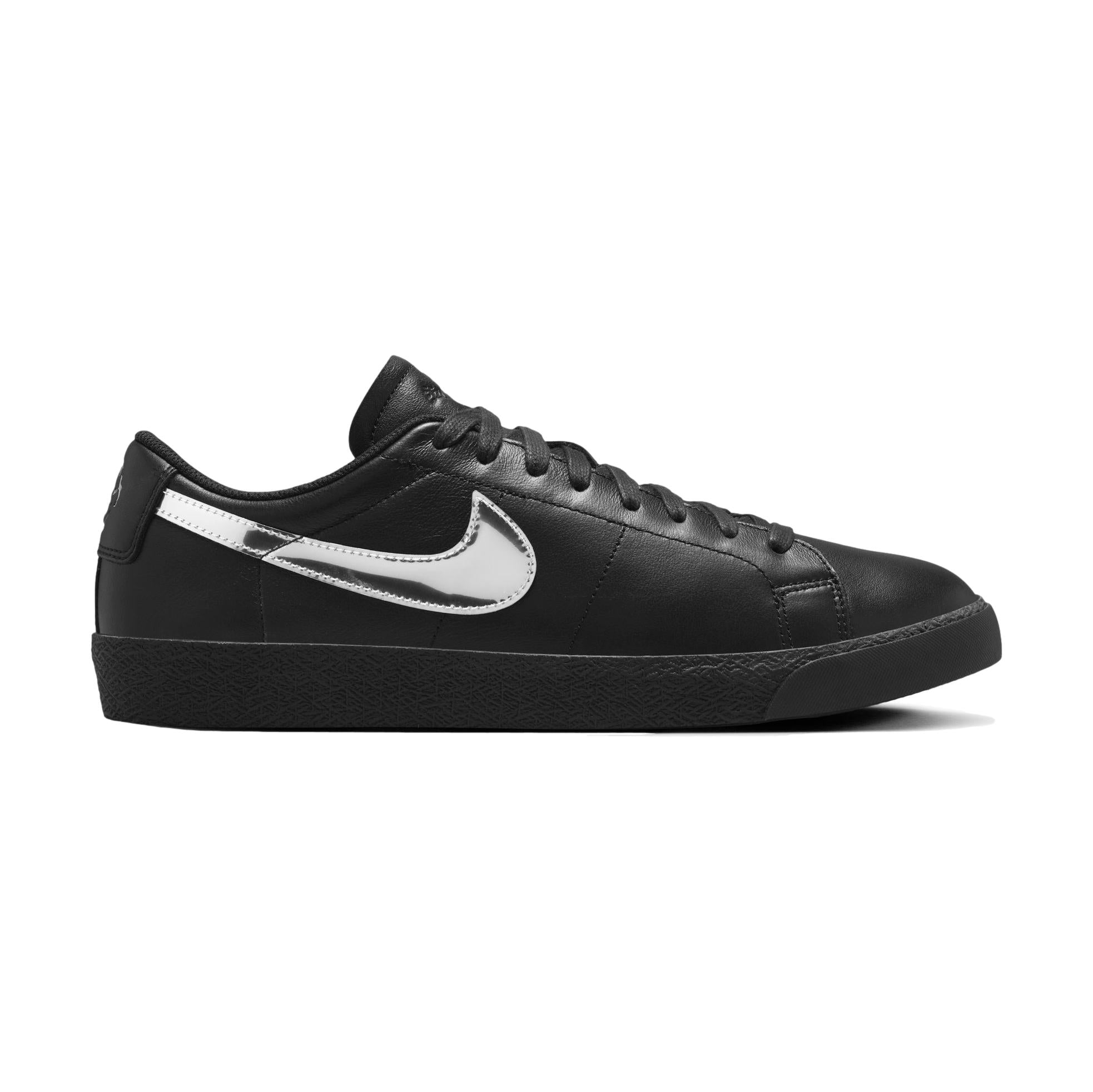 Nike SB QS Blazer Low X Dancer Black/Metallic Silver-Black - Venue Skateboards