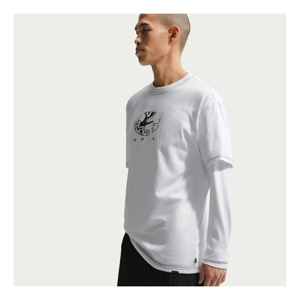 Nike SB Ishod Wair Skate Tee White/Green - Venue Skateboards