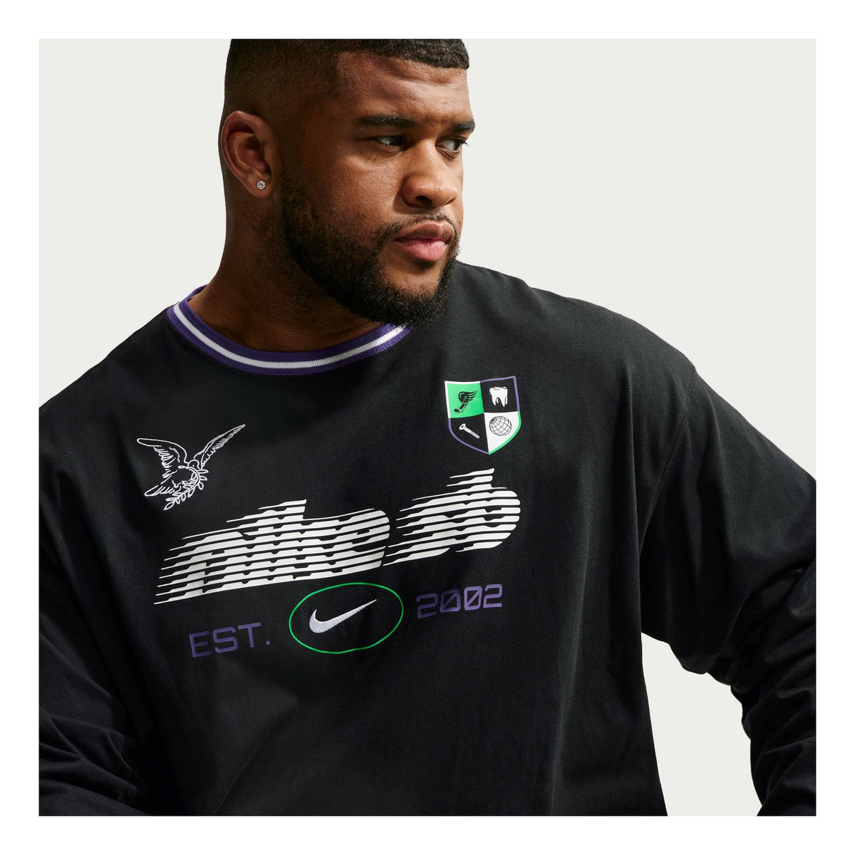 Nike SB FC Rugby L/S Tee Black - Venue Skateboards