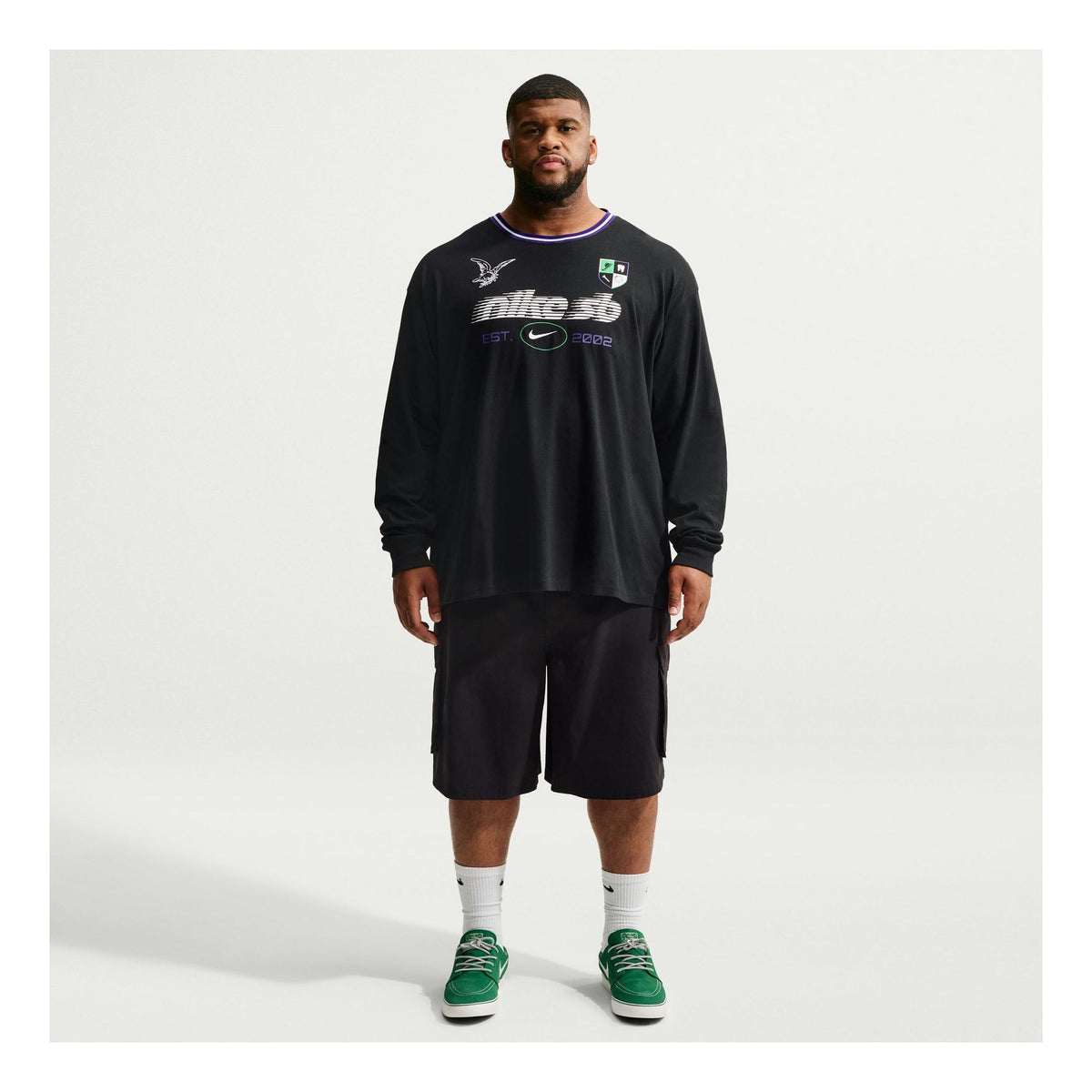 Nike SB FC Rugby L/S Tee Black - Venue Skateboards