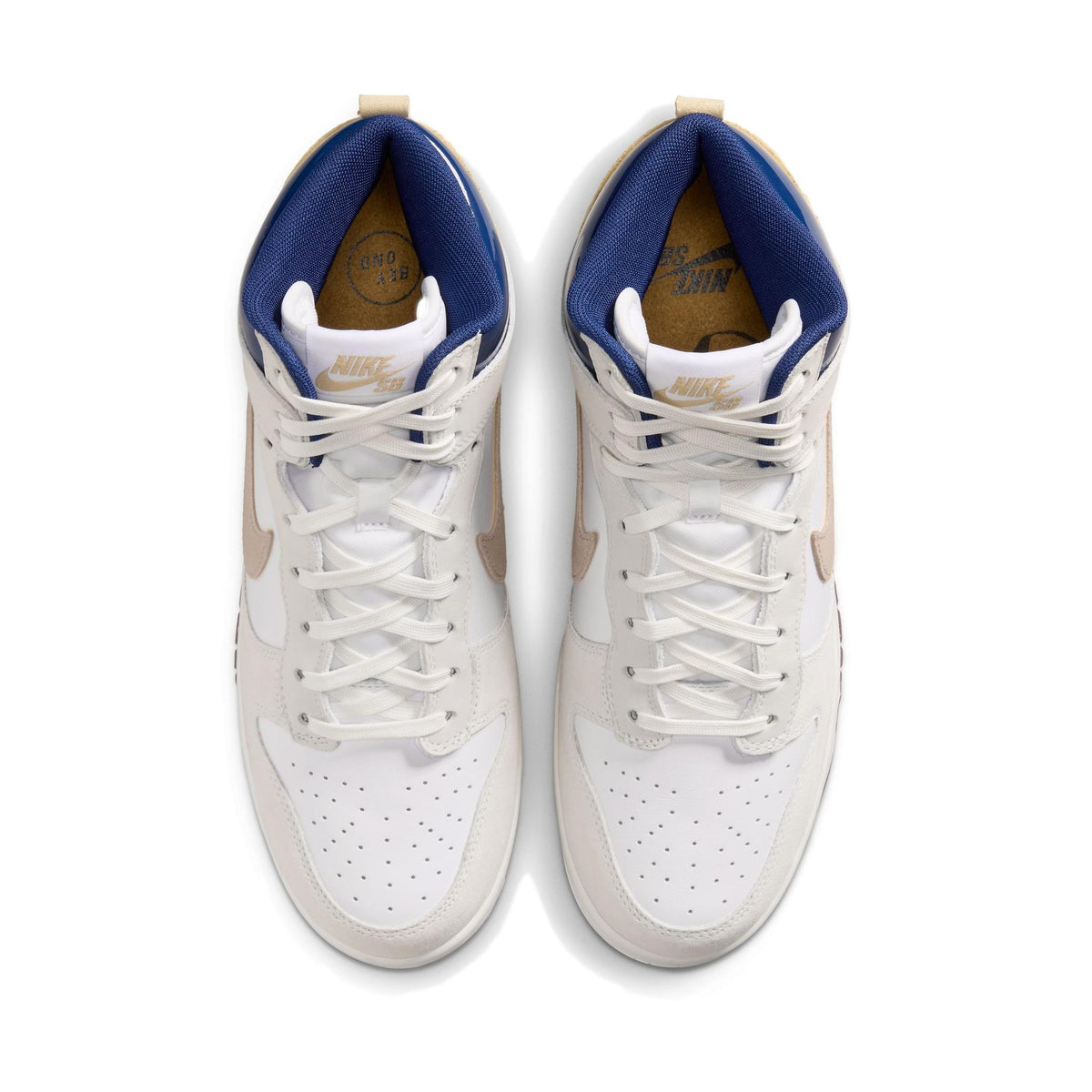 Nike SB Dunk High Pro x Beyond Store White/Ivory-Sand Dune-Blue Void - Venue Skateboards