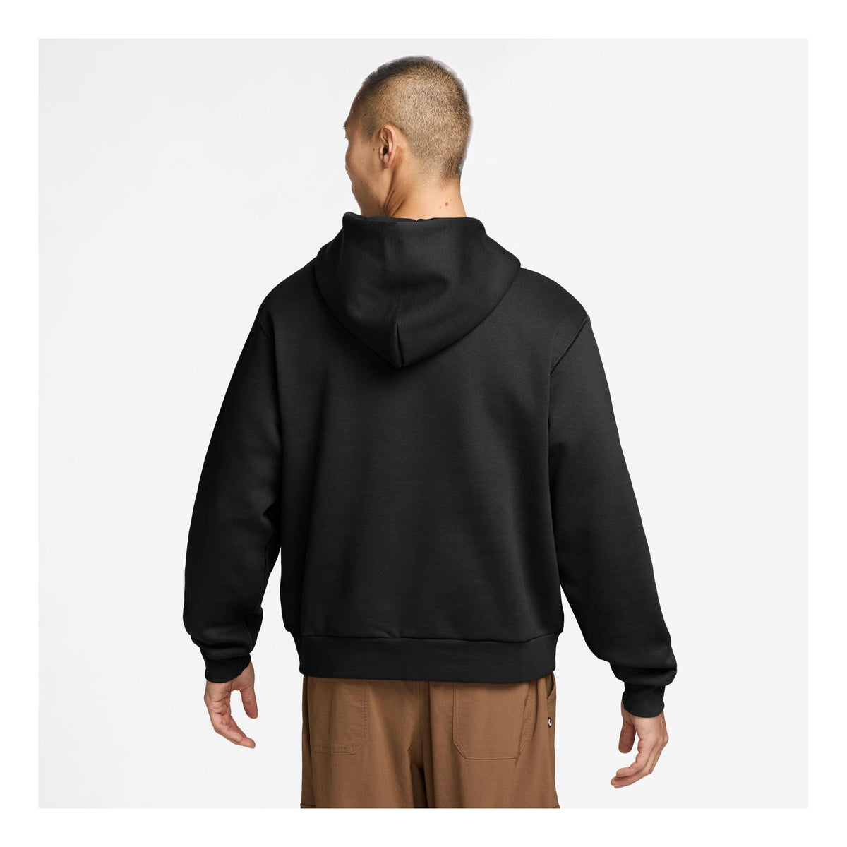 Nike SB Fleece Full Zip Hoodie Oval Logo Black - Venue Skateboards