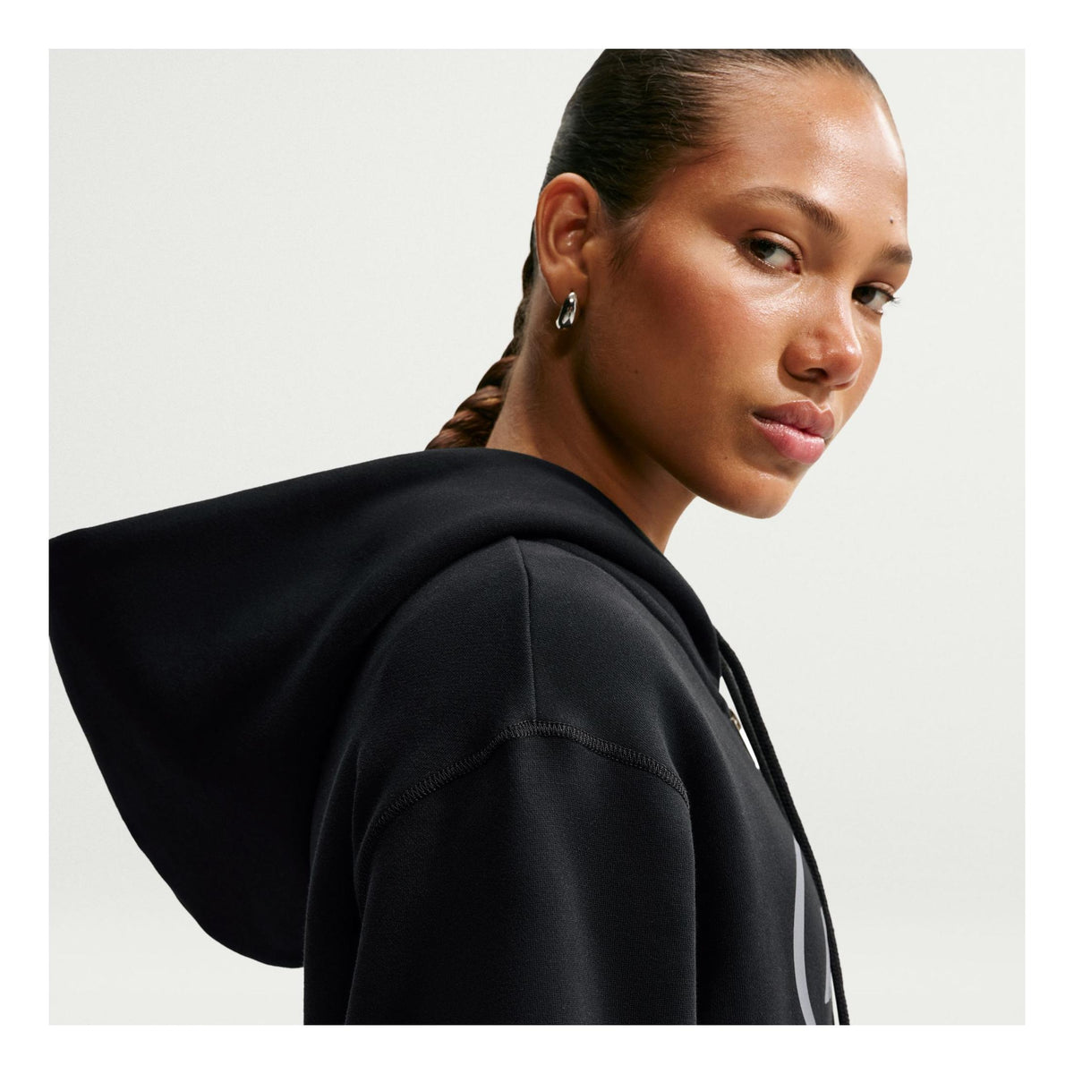Nike SB Fleece Full Zip Hoodie Oval Logo Black - Venue Skateboards